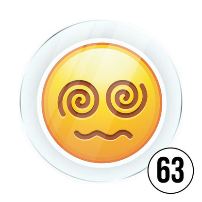 Memo Magnete aus Acryl mit aufgedruckten Emoji Smilies