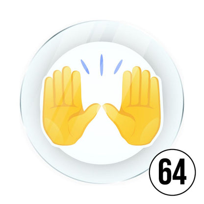 Memo Magnete aus Acryl mit aufgedruckten Emoji Smilies