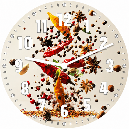 Hochwertige 30cm-Uhren Made in Alzenau Lautlose Uhr MDF Acryl Motiv Scharfe Vielfalt