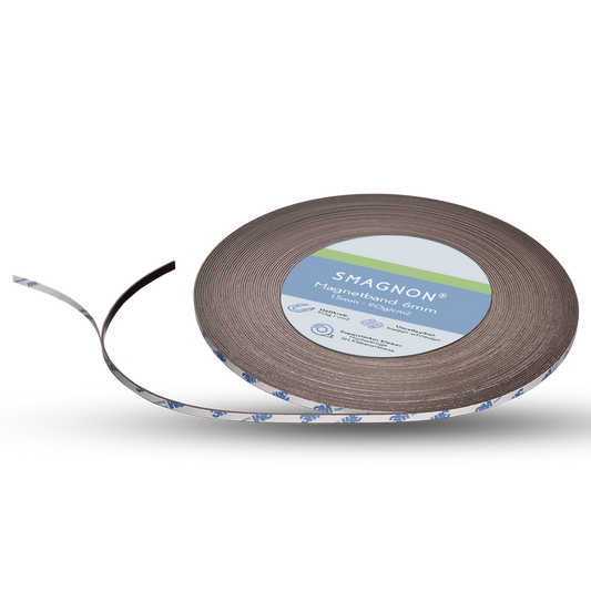 Magnetband mit 3M Kleber Kleberücken selbstklebend Typ B 6mm breite