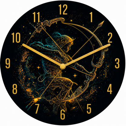 Made in Alzenau Lautlose Uhr MDF Acryl Motiv Sternzeichen SCHÜTZE