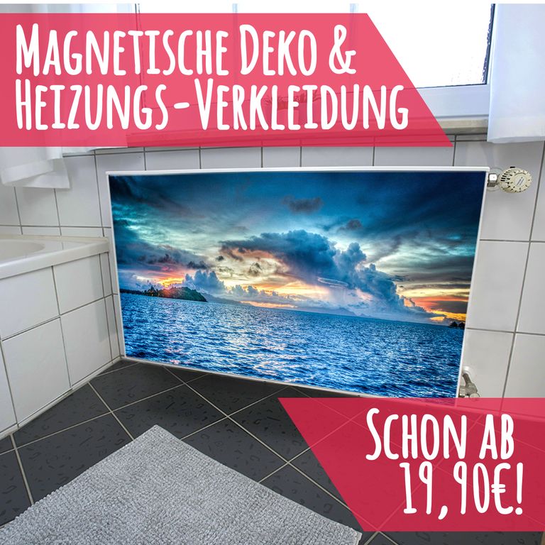 Magnet Heizkörperverkleidung Heizkörperabdeckung Heizung Schutz Motiv Bora Bora