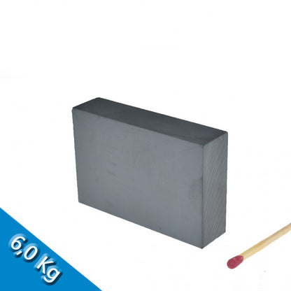 Quadermagnet 60,0 x 40,0 x 15,0 mm Y35 Ferrit