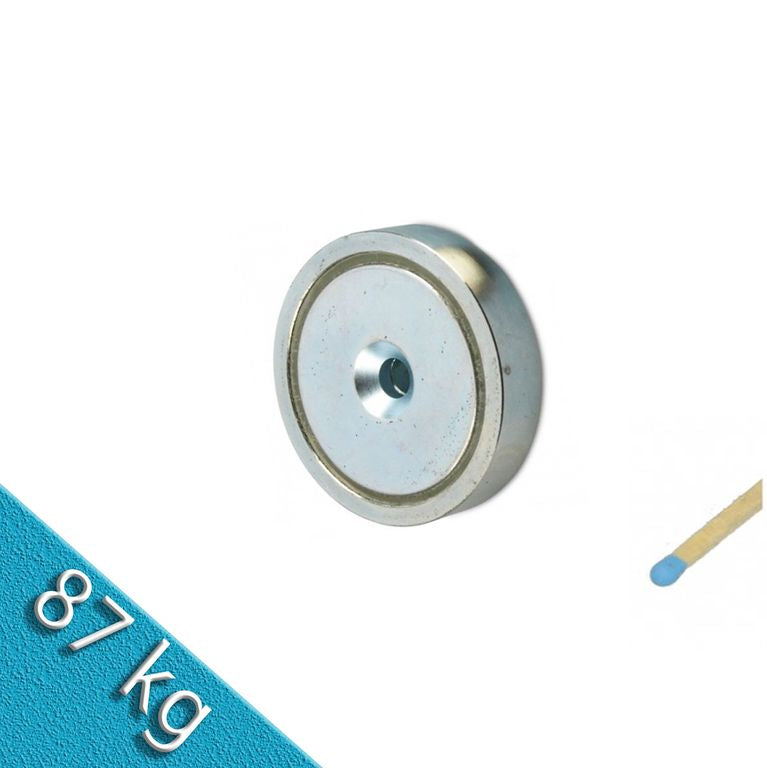 Neodym Flachgreifer Ø 48,0 x 11,5 mm mit Senkung hält 87 kg