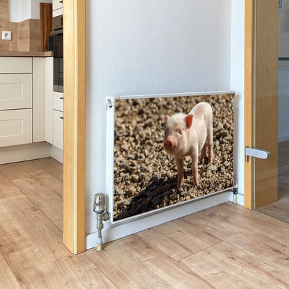 Magnet Heizkörperverkleidung Heizkörperabdeckung Heizung Motiv Baby Ferkel