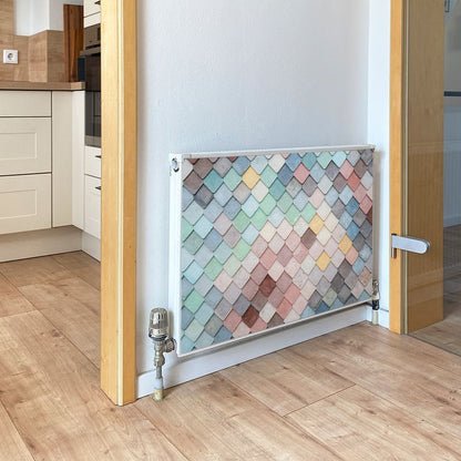 Magnet Heizkörperverkleidung Heizkörperabdeckung Heizkörper - Motiv Azul Fliesen