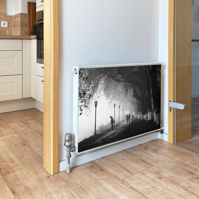 Magnet Heizkörperverkleidung Heizkörperabdeckung Motiv - Schwarz-weiß-Traum