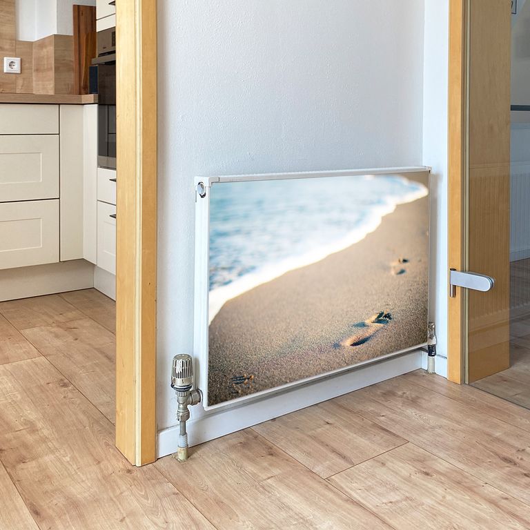 Magnet Heizkörperverkleidung Heizkörperabdeckung Heizkörper - Motiv Fußabdruck