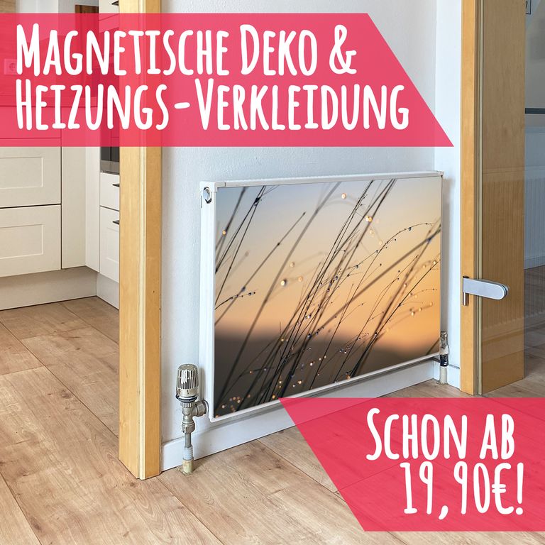 Magnet Heizkörperverkleidung Heizkörperabdeckung Heizkörper - Motiv Dewdrops