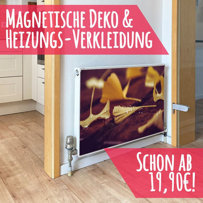 Magnet Heizkörperverkleidung Heizkörperabdeckung Heizkörper - Motiv Ginkgo