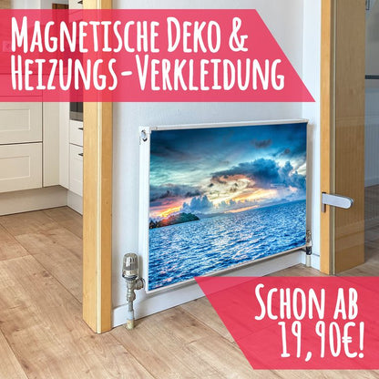 Magnet Heizkörperverkleidung Heizkörperabdeckung Heizung Schutz Motiv Bora Bora