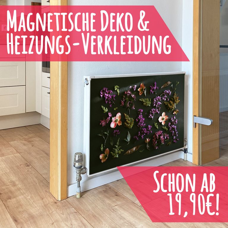 Magnet Heizkörperverkleidung Heizkörperabdeckung Heizkörper - Motiv Die Blüten