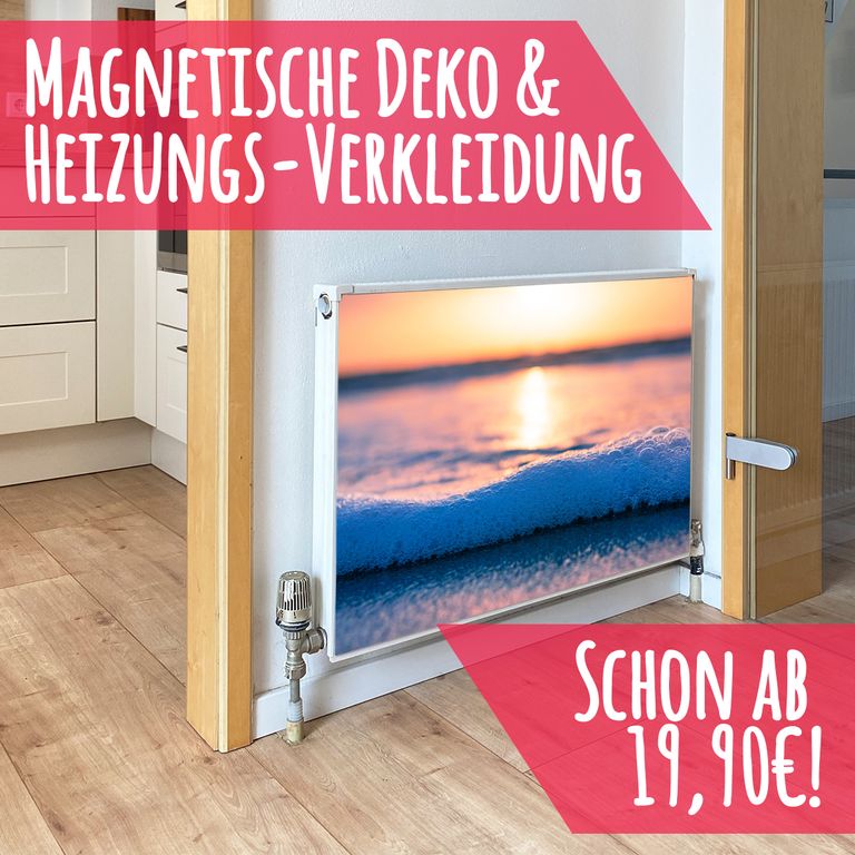 Magnet Heizkörperverkleidung Heizkörperabdeckung Heizkörper - Motiv Bubbles