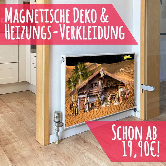 Magnet Heizkörperverkleidung Heizkörperabdeckung Heizung Schutz Motiv Krippe