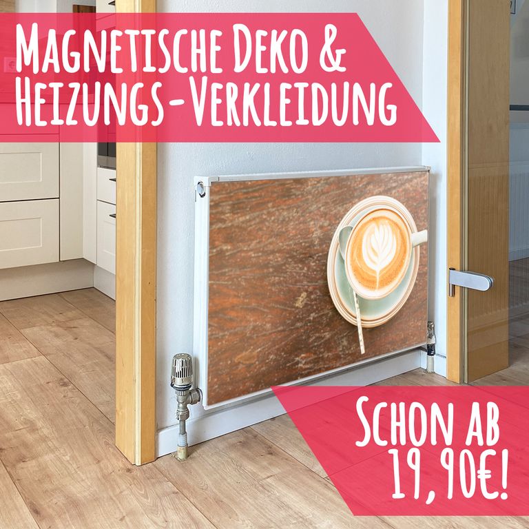 Magnet Heizkörperverkleidung Heizkörperabdeckung Heizkörper - Motiv Drink Coffee