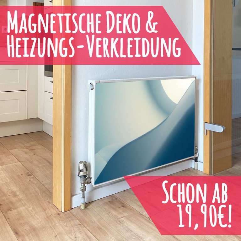 Magnet Heizkörperverkleidung Heizkörperabdeckung Heizkörper - Motiv Blue Wave