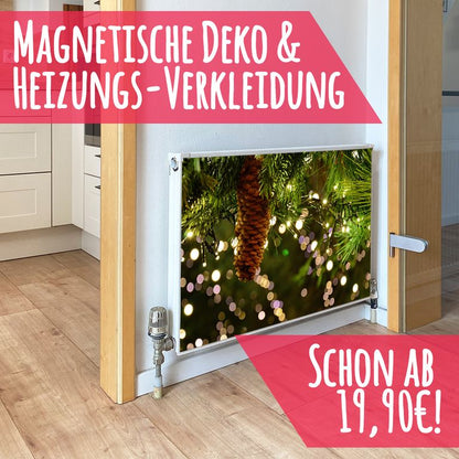 Magnet Heizkörperverkleidung Heizkörperabdeckung Heizung Schutz Motiv Tannenzapfen