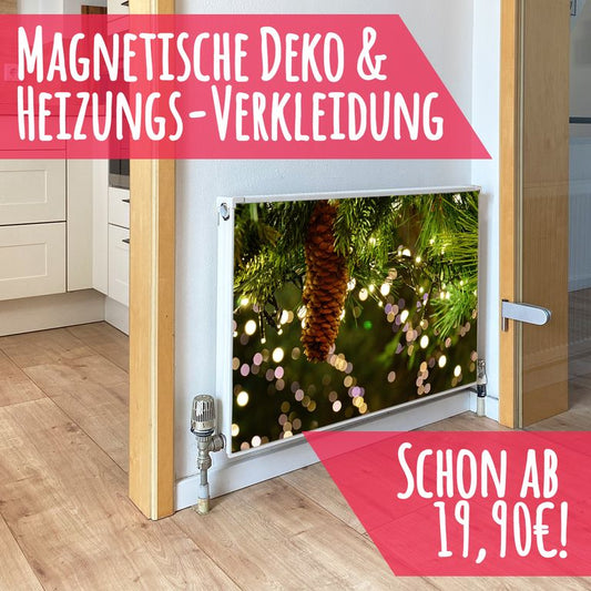 Magnet Heizkörperverkleidung Heizkörperabdeckung Heizung Schutz Motiv Tannenzapfen