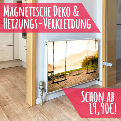Magnet Heizkörperverkleidung Heizkörperabdeckung Heizung Schutz Motiv Schaukeln