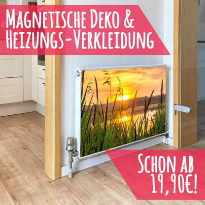 Magnet Heizkörperverkleidung Heizkörperabdeckung Heizung Schutz Motiv Sun