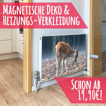 Magnet Heizkörperverkleidung Heizkörperabdeckung Heizung Motiv Rehkitz