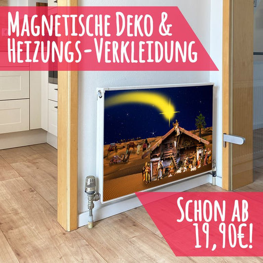 Magnet Heizkörperverkleidung Heizkörperabdeckung Heizung Motiv Weihnachtskrippe