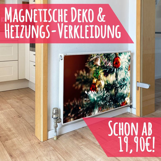 Magnet Heizkörperverkleidung Heizkörperabdeckung Heizung Schutz Motiv Weihnachtsbaum