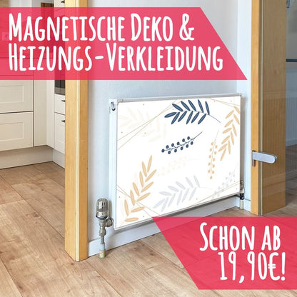 Magnet Heizkörperverkleidung Heizkörperabdeckung Heizung Schutz Motiv Floret
