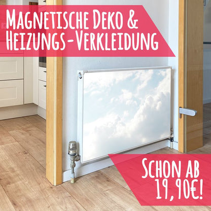 Magnet Heizkörperverkleidung Heizkörperabdeckung Heizung Schutz Motiv Wolken