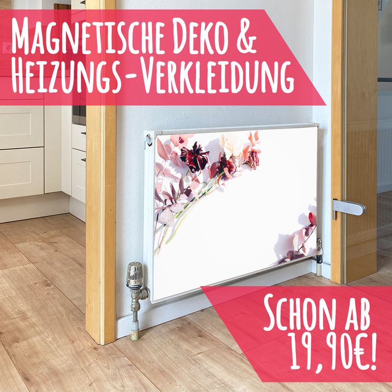 Magnet Heizkörperverkleidung Heizkörperabdeckung Heizkörper - Motiv Blumen Deko
