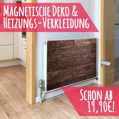 Magnet Heizkörperverkleidung Heizkörperabdeckung Heizung Schutz Motiv Wood