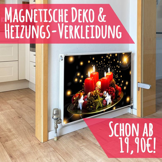Magnet Heizkörperverkleidung Heizkörperabdeckung Heizung Schutz Motiv Advent