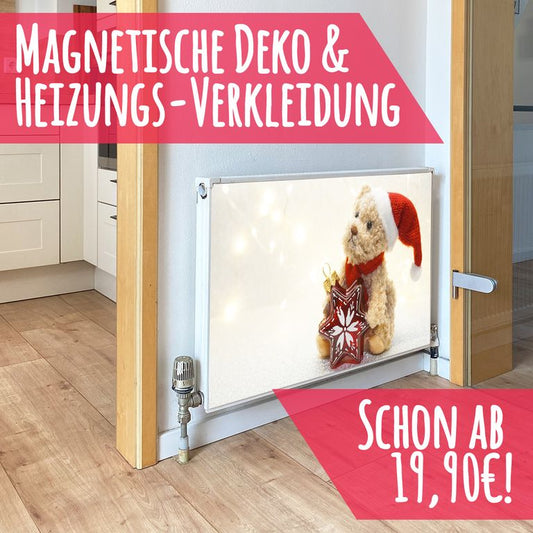 Magnet Heizkörperverkleidung Heizkörperabdeckung Heizung Schutz Motiv Teddy