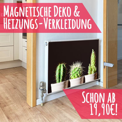 Magnet Heizkörperverkleidung Heizkörperabdeckung Heizung Schutz Motiv Kakteen