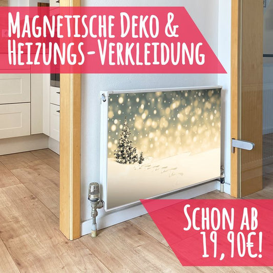 Magnet Heizkörperverkleidung Heizkörperabdeckung Heizung Schutz Motiv Let_it_snow