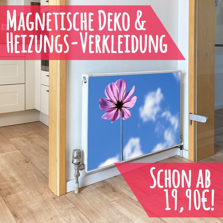 Magnet Heizkörperverkleidung Heizkörperabdeckung Heizkörper - Motiv Cosmea