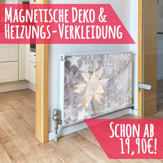 Magnet Heizkörperverkleidung Heizkörperabdeckung Heizung Schutz Motiv Stern