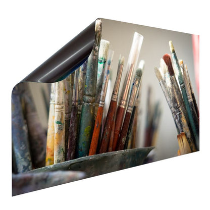 Bedruckte Magnetpinnwand Eisenfolie Whiteboard Magnetwand Motiv Pinsel
