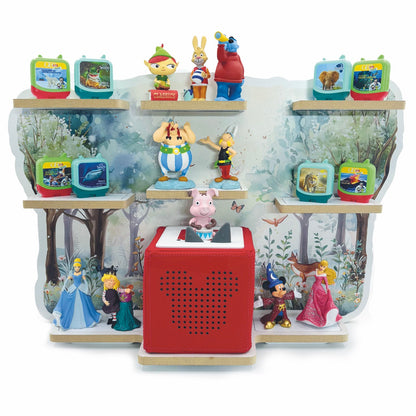 Smagnon Regal für die Toniebox und Tonie Figuren Motiv Ballon-Familie Kinderspielzeug (Tiere im Wald)