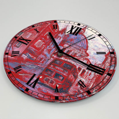 Hochwertige 30cm-Uhren Made in Alzenau Lautlose Uhr MDF Acryl Motiv London