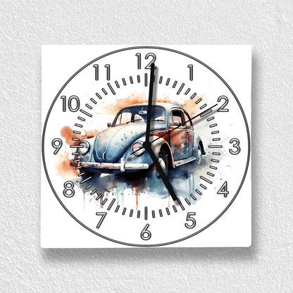 Hochwertige 30cm-Uhren Made in Alzenau Lautlose Uhr MDF Acryl Motiv Glückskäfer