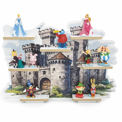 Smagnon Regal für die Toniebox und Tonie Figuren Motiv Ballon-Familie Kinderspielzeug (Burg)