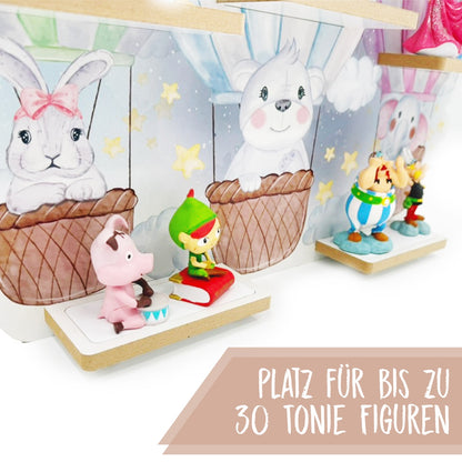 Smagnon Regal für die Toniebox und Tonie Figuren Motiv Ballon-Familie Kinderspielzeug (Ballon-Fahrt)