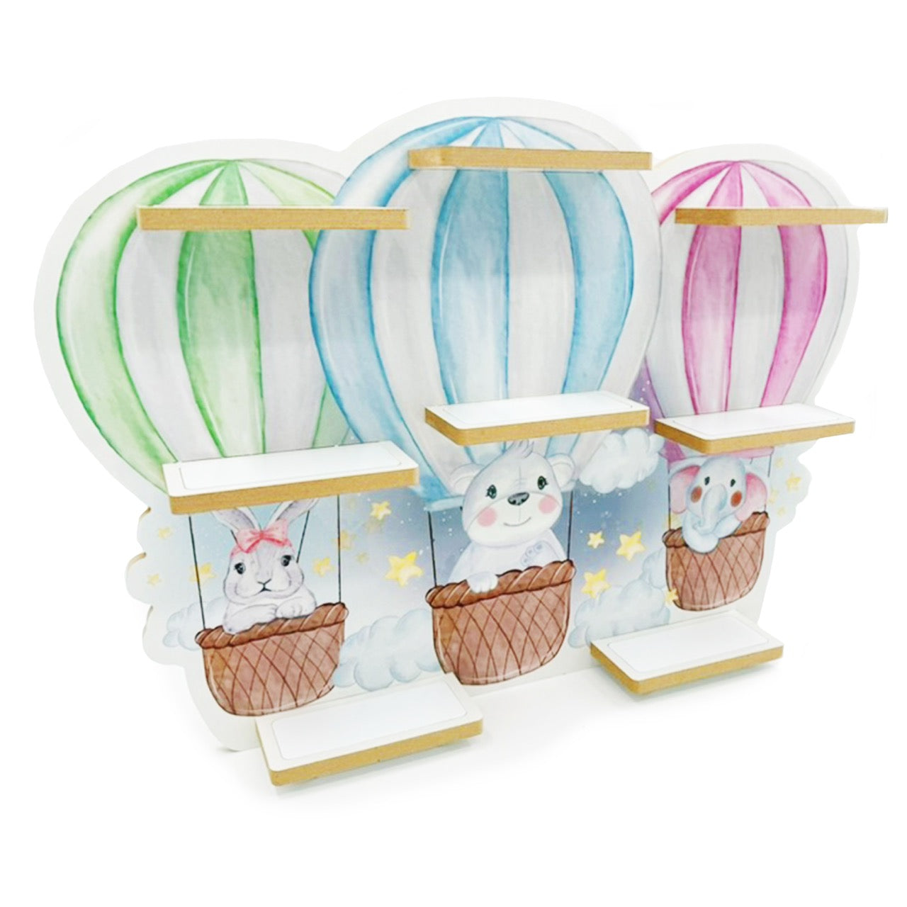 Smagnon Regal für die Toniebox und Tonie Figuren Motiv Ballon-Familie Kinderspielzeug (Ballon-Fahrt)