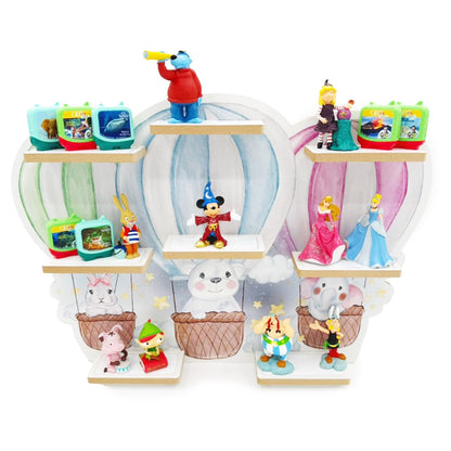 Smagnon Regal für die Toniebox und Tonie Figuren Motiv Ballon-Familie Kinderspielzeug (Ballon-Fahrt)