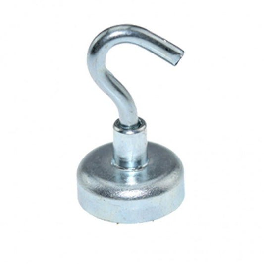 Hakenmagnet Ø 10 mm NEODYM - Zink - hält 2 kg