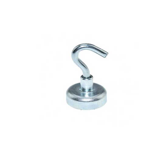 Hakenmagnet Ø 25 mm NEODYM - Zink - hält 22 kg