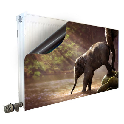 Magnet Heizkörperverkleidung Heizkörperabdeckung Heizkörper - Motiv Elefant