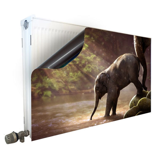 Magnet Heizkörperverkleidung Heizkörperabdeckung Heizkörper - Motiv Elefant