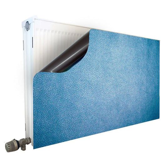 Magnet Heizkörperverkleidung Heizkörperabdeckung Heizung Schutz Motiv Leder-Blau